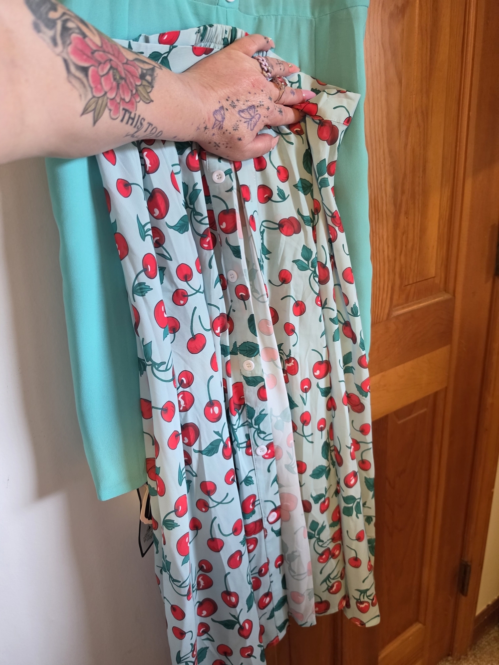 Retro Stage Romper With Detachable Skirt - Picture 3 of 16